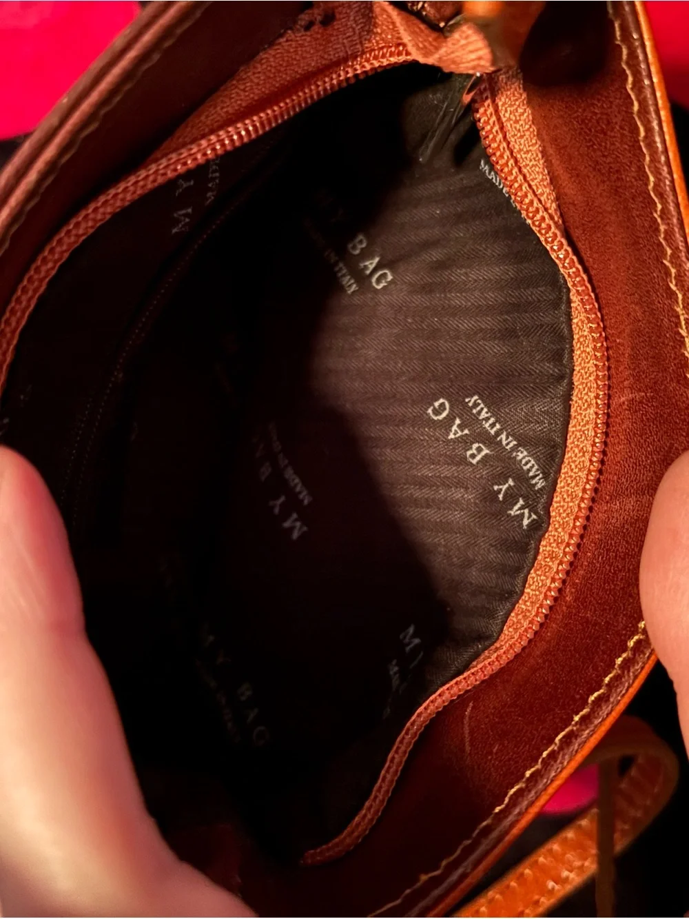 Barberini’s Brown Genuine Italian Leather Crossbody Bag A00386
